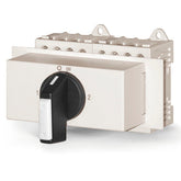 Telergon Change over switch, black, size 0, 3P + N, 20A